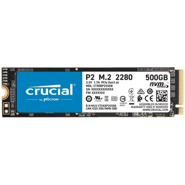 新品 crucial M.2 SSD 500GB P2