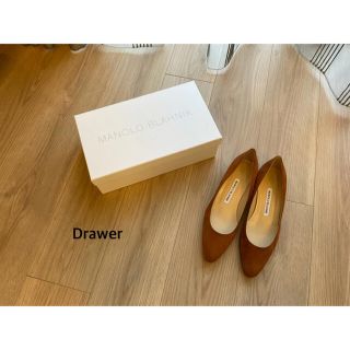 ドゥロワー(Drawer)のMANOLO BLAHNIK LISTONY スエードパンプス(ハイヒール/パンプス)