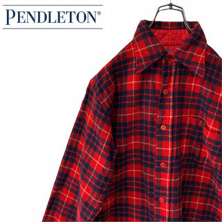 ペンドルトン(PENDLETON)の【PENDLETON】70s ヴィンテージ ウール タータンチェックシャツ(シャツ)