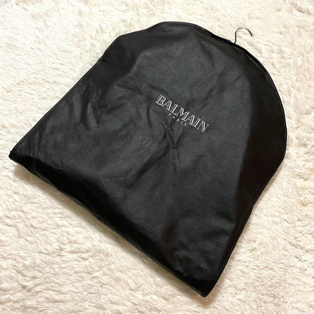 BALMAIN - 本物 名作 バルマンオム ショルダーレザー切替 ZIP バイカー