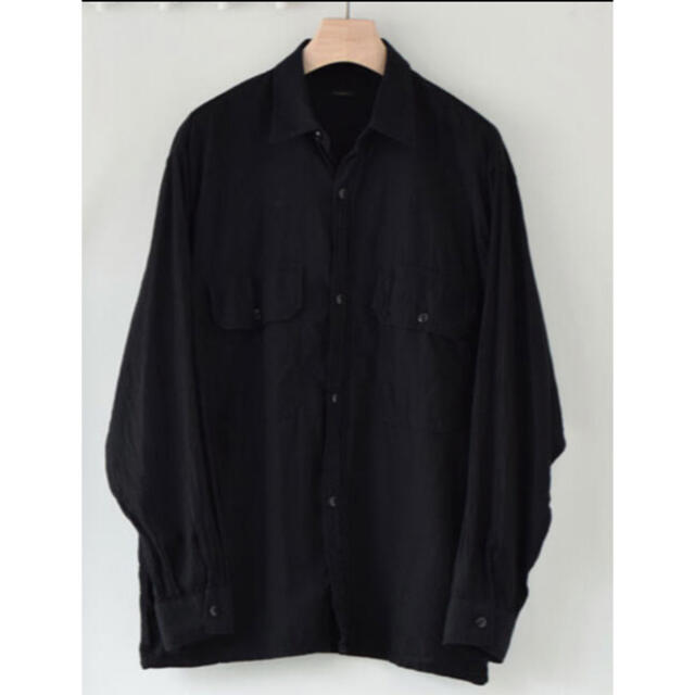 COMOLI 21SS ベタシャンCPOシャツ BLACK 2 COMOLI 21SS ベタシャンCPOシャツ BLACK 2