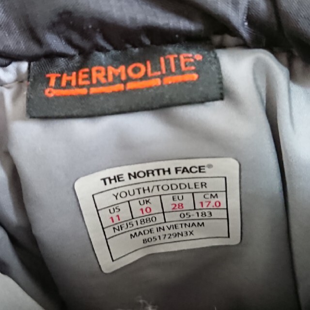 THE NORTH FACE(ザノースフェイス)のノースフェイスキッズ、スノーブーツ キッズ/ベビー/マタニティのキッズ靴/シューズ(15cm~)(長靴/レインシューズ)の商品写真