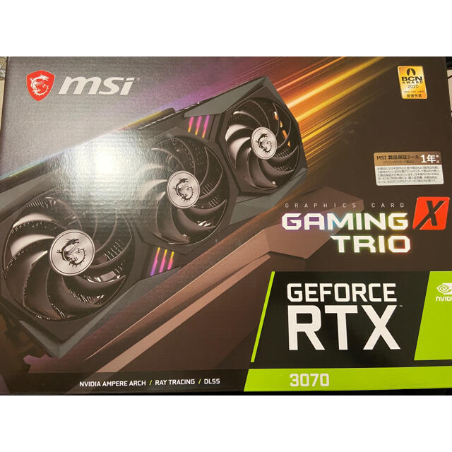 最安値挑戦！】 非LHR MSI TRIO X gaming RTX3070 GeForce PCパーツ