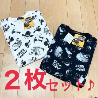 【限定1セット】新品・タグ付き◎ひつじのショーン総柄Tシャツ２枚セット♪(Tシャツ/カットソー(半袖/袖なし))