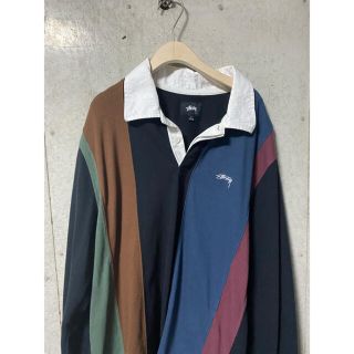 ステューシー(STUSSY)のstussy 長袖　ポロシャツ(ポロシャツ)