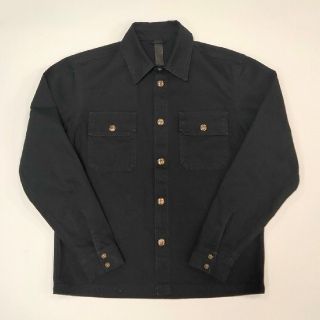 クロムハーツ(Chrome Hearts)のクロムハーツ デニム ジャケット シャツ レザー chromehearts(ミリタリージャケット)