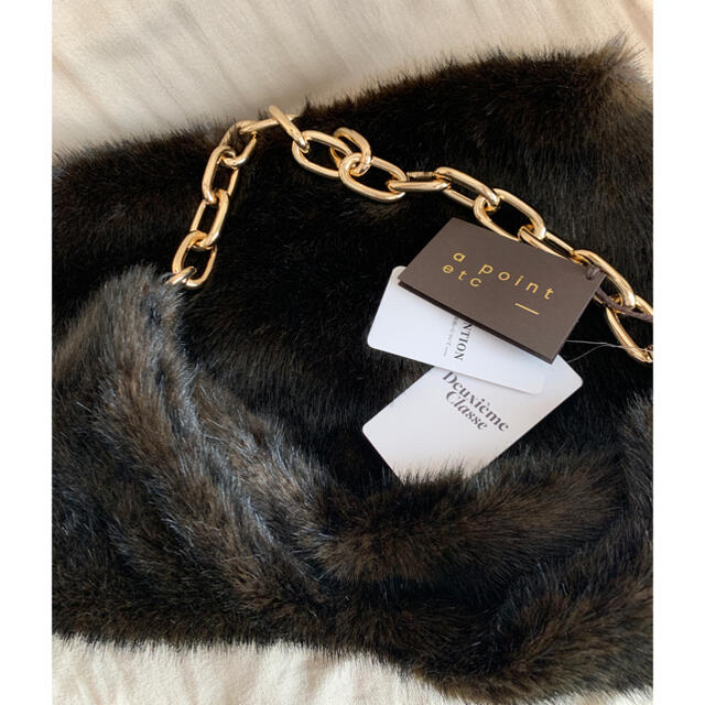 DEUXIEME CLASSE(ドゥーズィエムクラス)の✴︎新品✴︎【A POINT ETC/アーポワンウテセ】FAKE FUR BAG レディースのバッグ(ショルダーバッグ)の商品写真