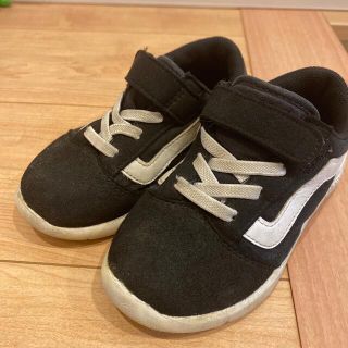 ヴァンズ(VANS)のvans♡バンズ♡キッズ♡黒♡16センチ(スニーカー)