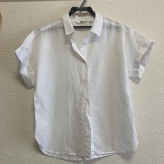 ユニクロ(UNIQLO)の白シャツ　半袖(シャツ)