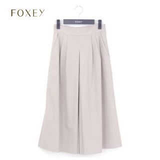 フォクシー(FOXEY)のFOXEY BOUTIQIE レディエレガント　ワイドパンツ　38 モカ(バギーパンツ)