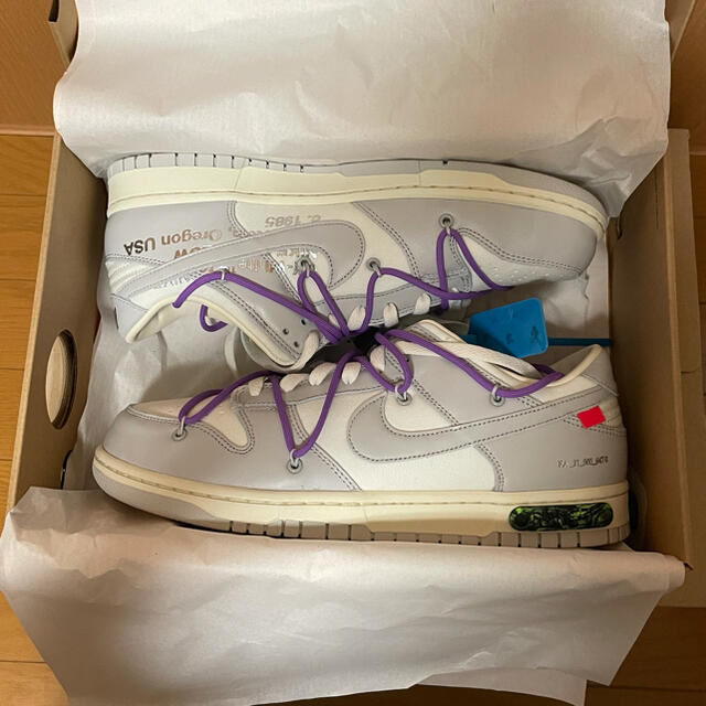 OFF-WHITE×NIKE DUNK LOW 1OF50"47"28.5cm