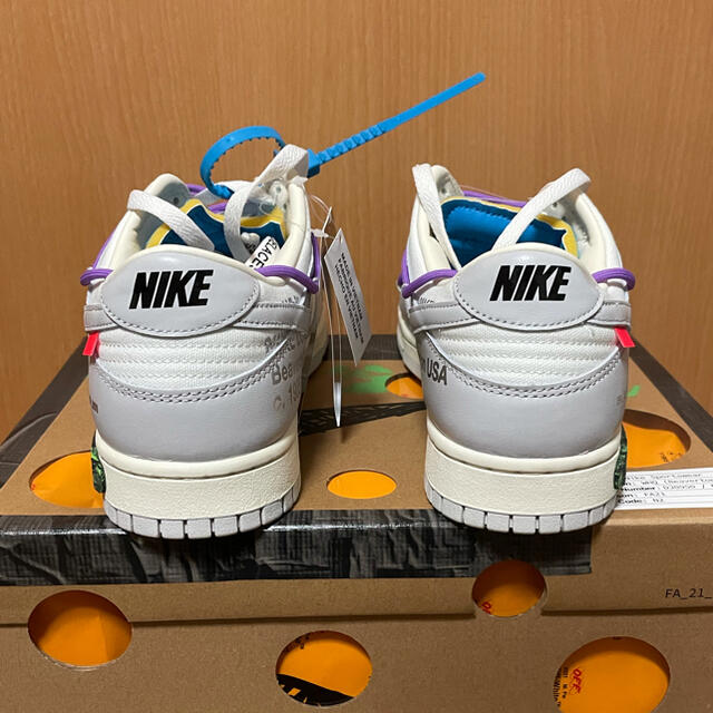 OFF-WHITE×NIKE DUNK LOW 1OF50"47"28.5cm