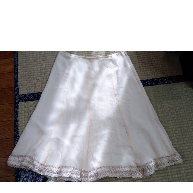 MK MICHEL KLEIN(エムケーミッシェルクラン)のシルク MK MICHEL KLEIN スカート ベージュ レディースのスカート(ロングスカート)の商品写真