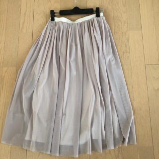 スピックアンドスパン チュールスカート ロングスカート/マキシ