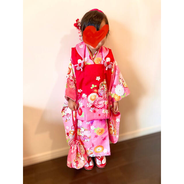 被布　美品 キッズ/ベビー/マタニティのキッズ服女の子用(90cm~)(和服/着物)の商品写真