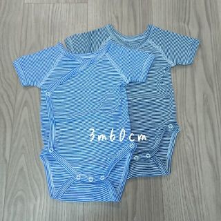 プチバトー(PETIT BATEAU)のプチバトー半袖あわせボディ2枚(肌着/下着)