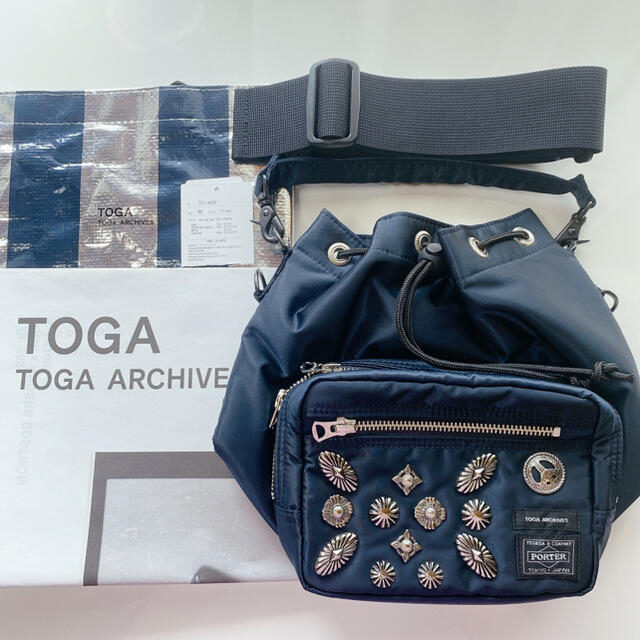 TOGA(トーガ)の限定品TOGA × PORTER 阪急うめだ店限定アイアンブルー レディースのバッグ(ショルダーバッグ)の商品写真