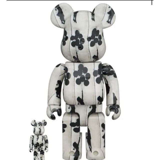 BE@RBRICK Flying Balloons Girl 100% 400% ハンドメイドのおもちゃ(フィギュア)の商品写真