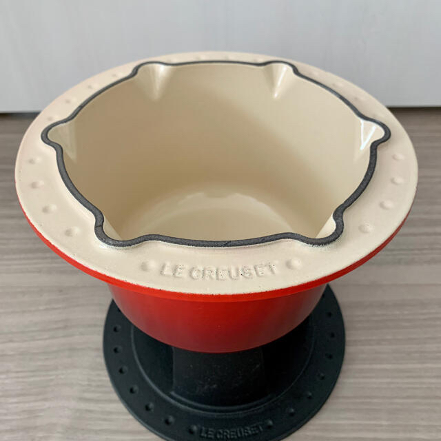 LE CREUSET(ルクルーゼ)のル・クルーゼ　フォンデュセット　チェリーレッド インテリア/住まい/日用品のキッチン/食器(鍋/フライパン)の商品写真