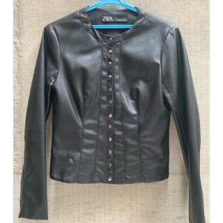 ザラ(ZARA)のZARA フェイクスエードジャケット(ライダースジャケット)