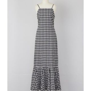 ロザリームーン(Rosary moon)のBack Open Gingham Dress(ロングワンピース/マキシワンピース)