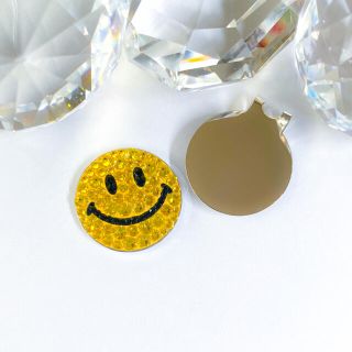 スワロフスキー(SWAROVSKI)の1点限り！特別価格！ニコちゃんゴルフマーカー スマイル  スワロフスキーデコ(その他)