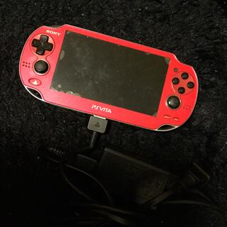 プレイステーションヴィータ(PlayStation Vita)のPlayStation Vita PCH-1000 レッド ジャンク品(携帯用ゲーム機本体)