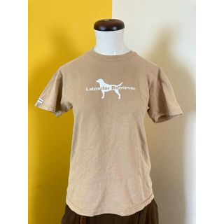 ラブラドールリトリーバー(Labrador Retriever)のラブラドールレトリバー　キッズ　Tシャツ　ベージュ(Tシャツ/カットソー)