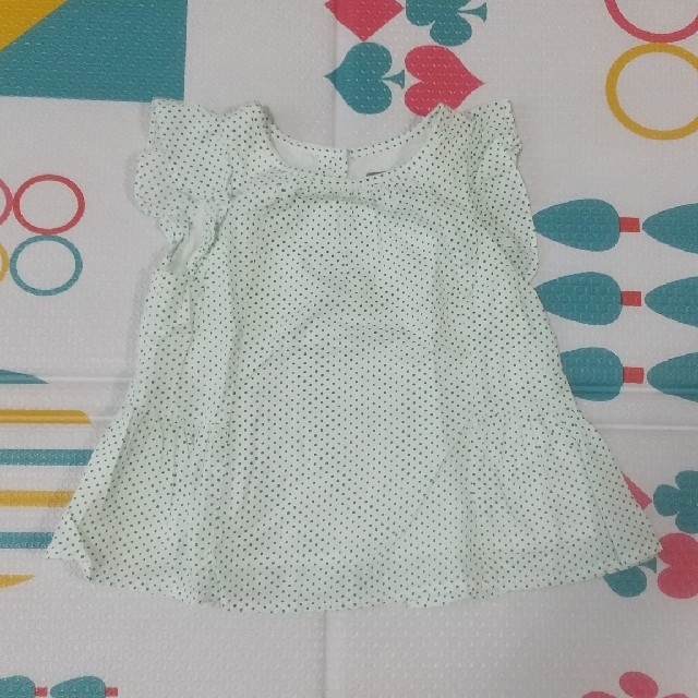 babyGAP(ベビーギャップ)のBabyGap キャミソール緑　80 キッズ/ベビー/マタニティのベビー服(~85cm)(ワンピース)の商品写真