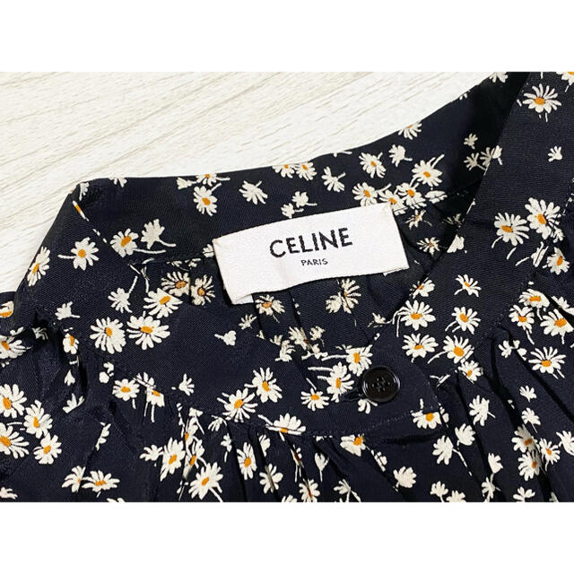 新品 未使用 CELINE セリーヌ 花柄ワンピース 高額品 人気レア 希少 黒