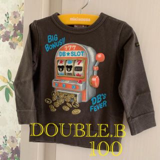 ダブルビー(DOUBLE.B)の⭐️DOUBLE.Bダブルビー⭐️スロットビーくんトレーナー　100(その他)