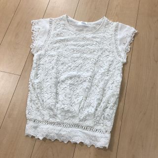 プレーンクロージング(PLAIN CLOTHING)のPLAIN CLOTHING レースカットソー　トップス(カットソー(半袖/袖なし))