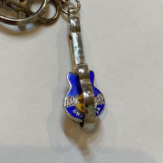 未使用 ハードロックカフェ グアム ギター キーホルダー ストラップ