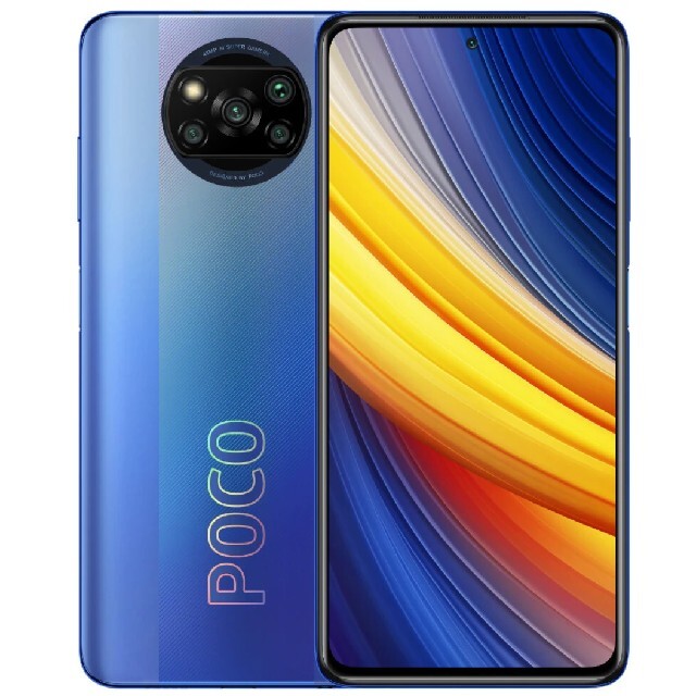 poco x3 pro 6GB/128GB ブルー　グローバル版　SIMフリー スマホ/家電/カメラのスマートフォン/携帯電話(スマートフォン本体)の商品写真