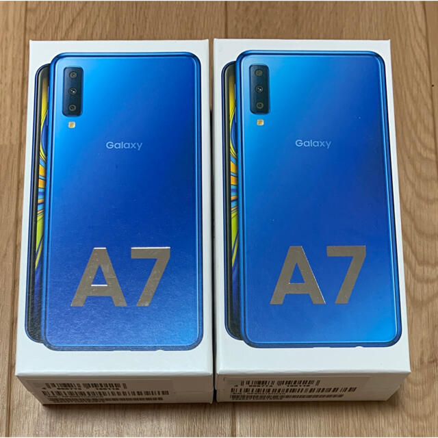 新品未開封 Galaxy A7 blue 2台セット