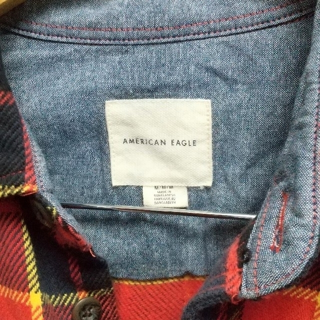 American Eagle(アメリカンイーグル)のアメリカンイーグル ネルシャツ 秋冬 厚手 メンズ M(USサイズ) 古着 メンズのトップス(シャツ)の商品写真