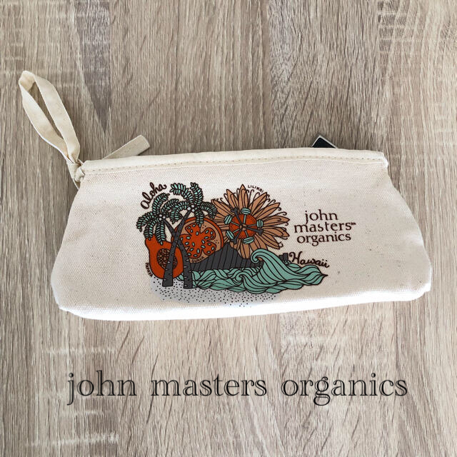 John Masters Organics(ジョンマスターオーガニック)のトラベルポーチ 化粧ポーチ ペンケース ジョンマスターオーガニック ハワイ限定 レディースのファッション小物(ポーチ)の商品写真