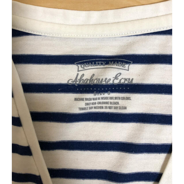 ABAHOUSE(アバハウス)のアバハウス　ボーダーTシャツ メンズのトップス(Tシャツ/カットソー(半袖/袖なし))の商品写真