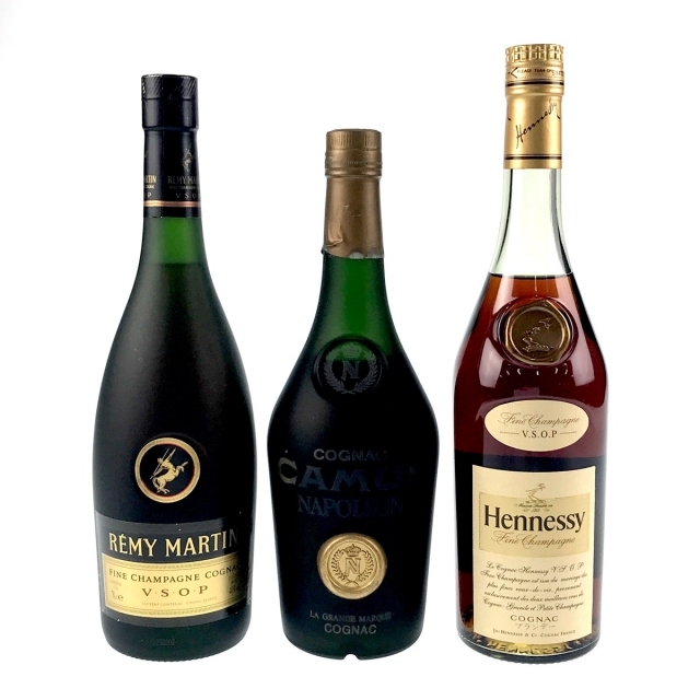 3本 REMY MARTIN CAMUS Hennessy コニャック