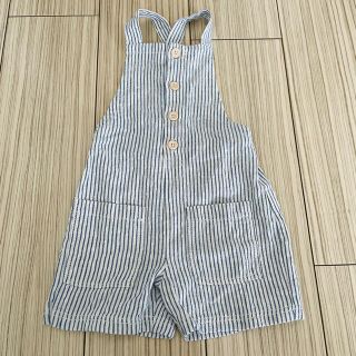 ザラキッズ(ZARA KIDS)のZARA ベビー ストライプ オーバーオール サロペット(パンツ/スパッツ)