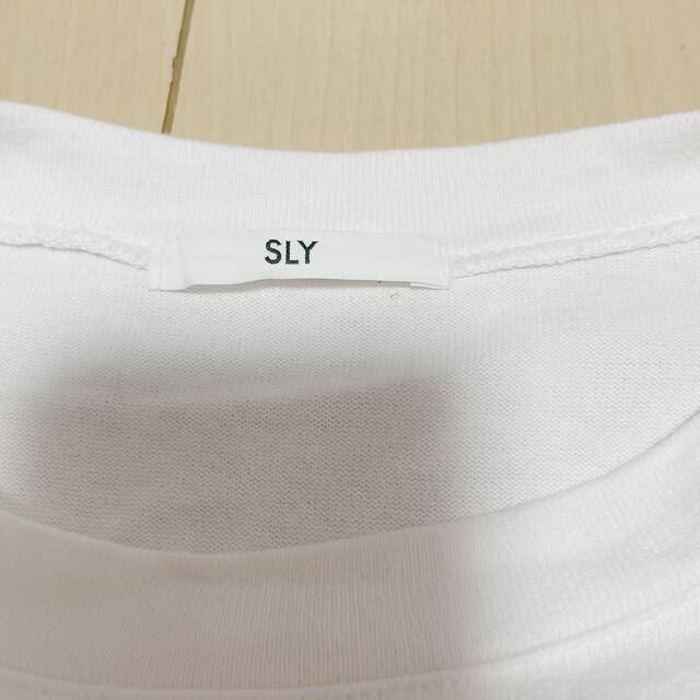 SLY(スライ)のSLY(スライ)レースアップ5部袖Tシャツ レディースのトップス(Tシャツ(半袖/袖なし))の商品写真