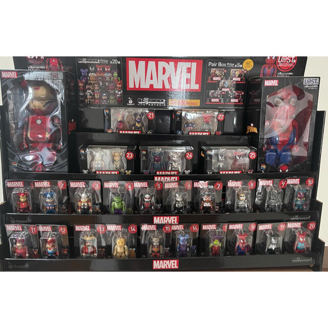 happyくじ be@rbrick  MARVEL ベアブリック　1ロット