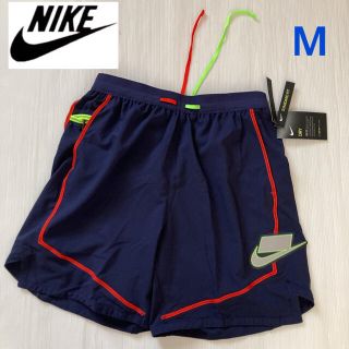 ナイキ(NIKE)のNIKE ナイキ ランニングハーフパンツ　メンズM パープル　インナー付き(ウェア)