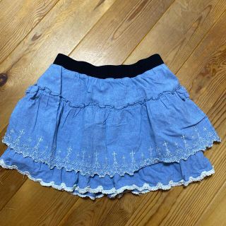 アクシーズファム(axes femme)の(kids) デニム風キュロット(スカート)