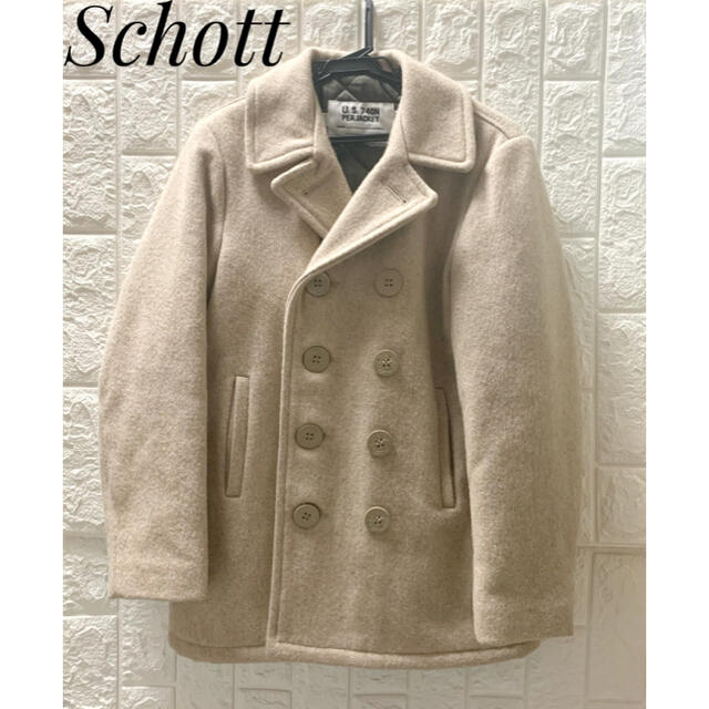 Schott Schott Pコート U S 740n Pea Jacket ベージュ の通販 By たい S Shop ショットならラクマ