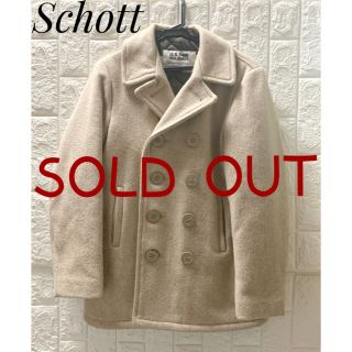 ショット(schott)の☆SCHOTT Pコート U.S.740N PEA JACKET ベージュ☆(ピーコート)