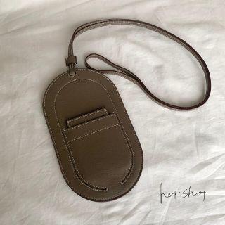 羊皮 オールレザー スマホバッグ スマホポーチ ミニポシェット ショルダー 19(ショルダーバッグ)