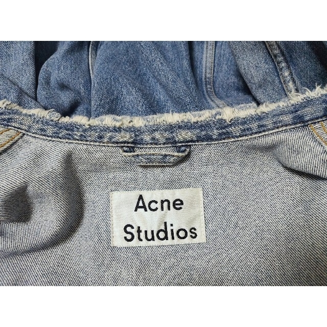 ACNE(アクネ)のacne studios ノーカラーデニムジャケット メンズのジャケット/アウター(Gジャン/デニムジャケット)の商品写真