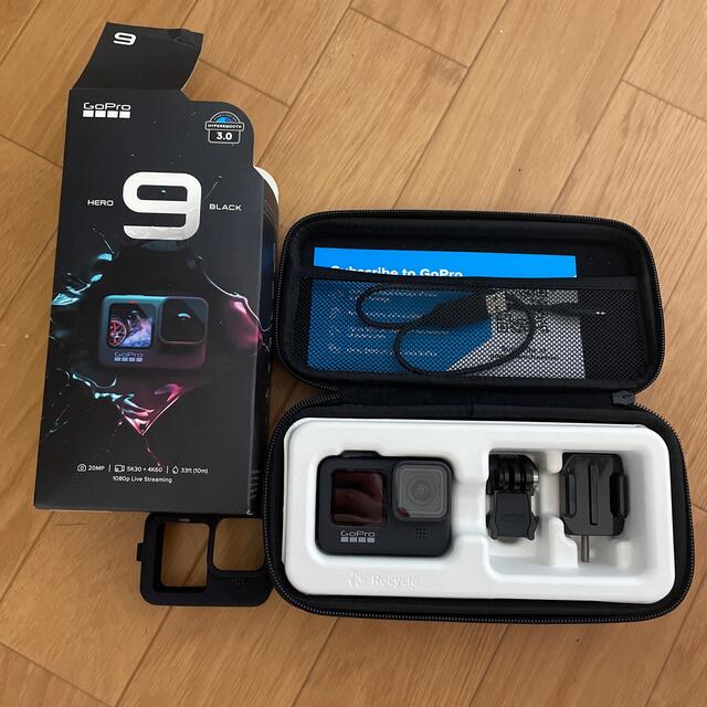 GoPro(ゴープロ)のgo pro hero Black 9 ほぼ未使用 スマホ/家電/カメラのカメラ(ビデオカメラ)の商品写真