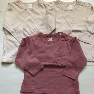 ユニクロ(UNIQLO)のユニクロ デビロック ロンT 長袖 トップス 双子 男の子 女の子 80cm(シャツ/カットソー)